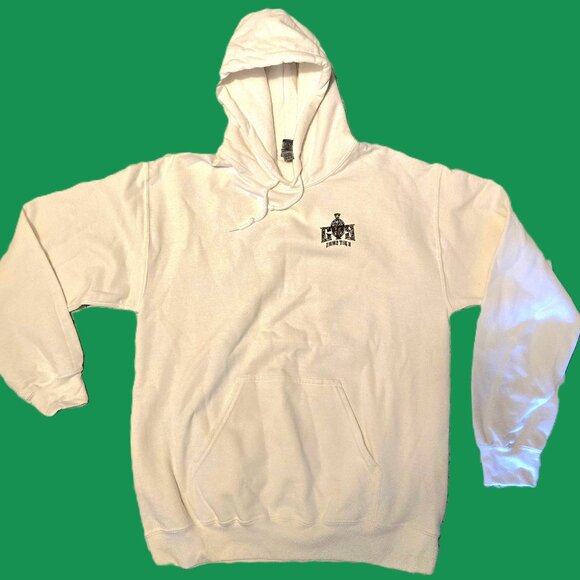 GT9 Men's / Unisex Streetwear White & Camo Logo Hoodie Sz. Med FITS LIKE A SMALL - Picture 5 of 6